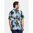 thumbnail image 3 of Lilo and Stitch Men's and Big Men's Graphic Button Up Shirt, Sizes S-3XL, 3 of 5