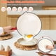 thumbnail image 5 of Juego de utensilios de cocina de hierro fundido esmaltado antiadherente QuliMetal, 7 piezas de ollas y sartenes con tapa, sartén, cacerola, olla holandesa redonda y saludable para hornear pan de masa, 5 of 5