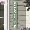 thumbnail image 4 of My Word! Bless This Home Welcome Sign and porch leaner for Front Porch, Yard, Deck, Patio, or Wall - Indoor Outdoor Decorative Farmhouse Rustic Vertical Home Decor 8"x46.5", 4 of 5