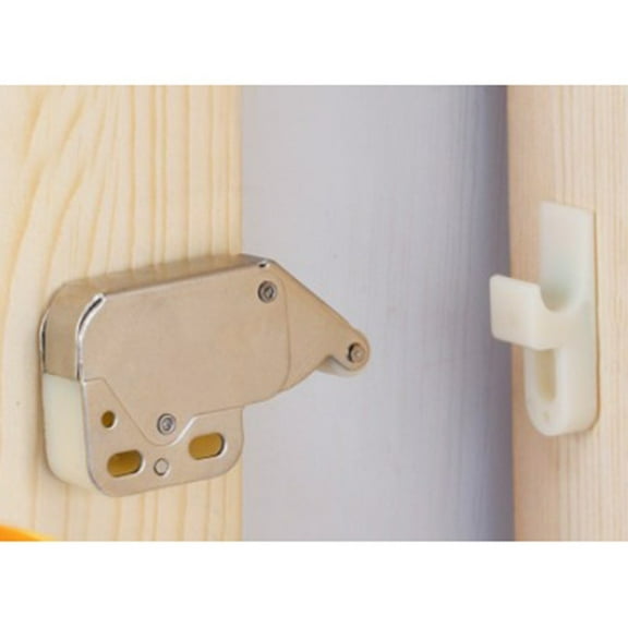 JINGT Mini Touch Latch Automatic Spring Catch for PushtoOpen Cupboard Cabinet Door