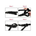 thumbnail image 4 of INSPIRE CHIC Women's Adjustable Thin Braided Rope Faux Leather Belts Black 24-35.8" waist, 4 of 5