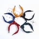 thumbnail image 4 of Accesorios para el cabello Lazo Orejas de conejo Tela dulce Sencilla Borde ancho Punta de onda Banda para el cabello Banda para la cabeza, 4 of 5