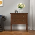 thumbnail image 5 of Gacfiew Solid Wood Nightstand with 2 Drawers, Wooden Bed Side Table, Tall Wooden Night Stand, End Table with 2 Drawers for Bedroom or Living Room, Walut, 5 of 11