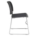 thumbnail image 3 of NATIONAL PUBLIC SEATING Chaise Empilable - Gris - Lot de 1, 3 of 5