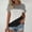 Black, variant on Womens Summer Tops Short Sleeved Loose Tops T Shirts Color Blocked Casual Sleeves Color Blocked T Shirts Shirts for Women