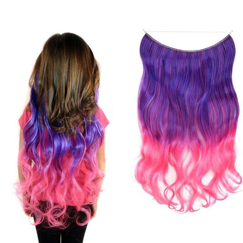 hair extensions pink