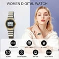 thumbnail image 4 of SKMEI Watches for Women Sport Digital Womens Watch Fashion Ladies Waterproof Stainless Steel Wristwatch with Alarm LED Back Light, 4 of 9