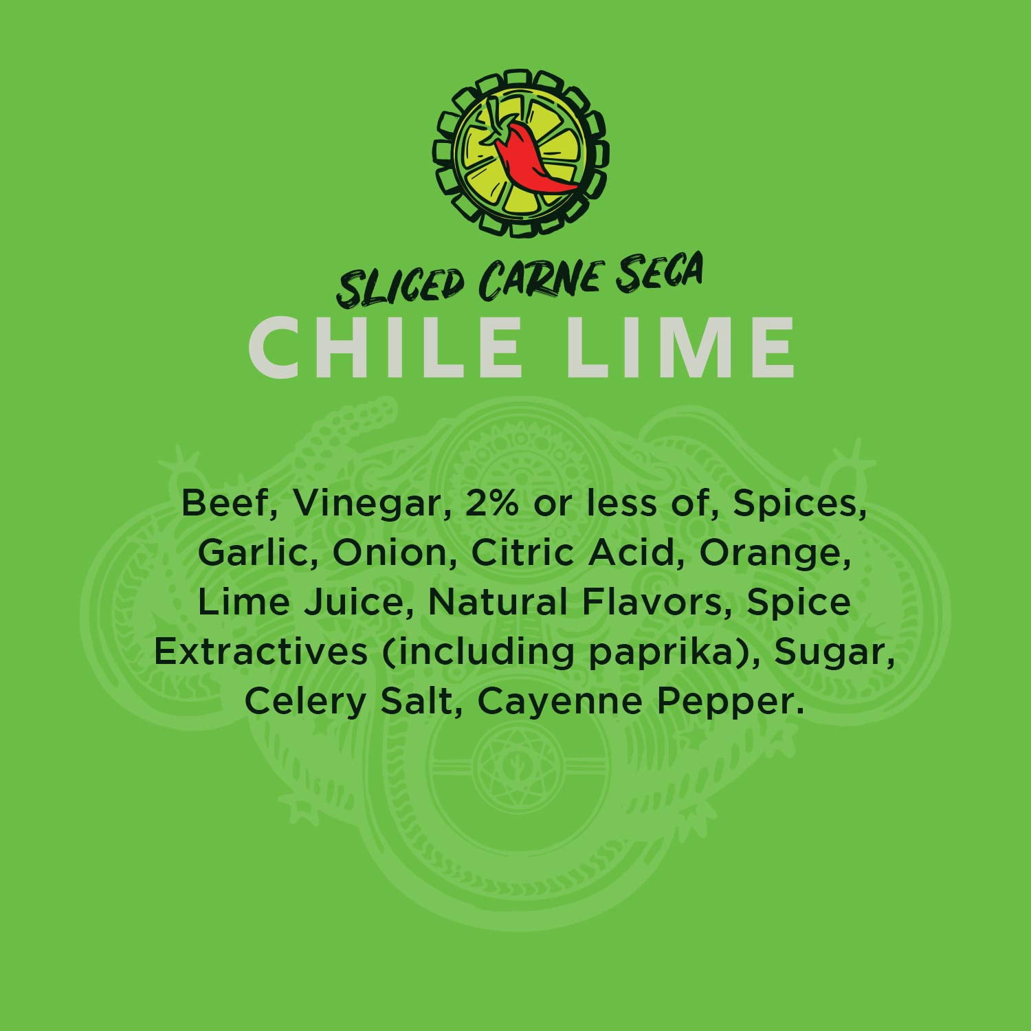 Vacadillos Jerky Carne Chile Lime 2 Ounces Pack of 8