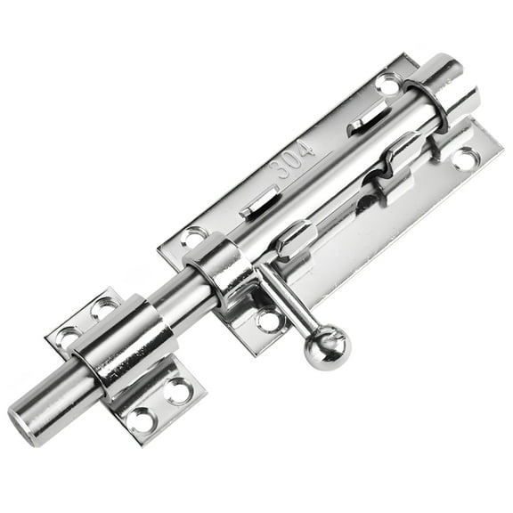 8 in Slide Bolt Gate Latch, Stainless Steel Barrel Bolt Lock, Heavy Duty Door Security Latch, Rustproof Sliding Lock for Barn Fence Shed Basement