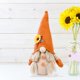 thumbnail image 1 of 1pc, Fall Gnomes Plush (9.84*3.14inch), Harvest Day Thanksgiving Autumn Sunflower Gnome Doll, Handmade Harvest Plush, Throw Stuffed Animals Dolls For Teens Women, Home Room Decor, Holiday Accessory, 1 of 4