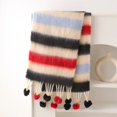 thumbnail image 3 of Bufanda gruesa y cálida de invierno para mujer, bufandas de imitación de cachemira para hombre, bufandas de moda para niñas, suaves, con flecos, bolas de pelo, regalos de vacaciones, a prueba de frío, 3 of 4