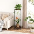 thumbnail image 2 of Support pour Plantes d'Intérieur, Coin, Haut, en Métal, Moderne, Étagère de Rangement pour Fleurs, Support pour Plantes pour Salon, Balcon, Jardin (Rond), 2 of 6
