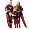 thumbnail image 1 of Penkiiy Pyjamas de Noël pour Famille, Ensemble de Pyjamas Assortis, Carreaux Rouges Renne Vacances Xmas Pyjamas pour Femmes Hommes Enfants Rouge P, 1 of 5
