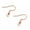 Rose Gold, variant on 20Pcs tainless Steel Ball and Coil Ear Wires French Earring Wires Hook Jewelry-Gold Plated