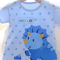 thumbnail image 4 of Newborn Baby Girl Clothes Cotton Bubble Romper for 0-6 Months Baby Baby Suits Cotton Infant And Toddler Crawling Clothes Newborn Baby Clothes 6-9 Months Bodysuit Baby Romper Sky Blue, 4 of 5