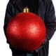 thumbnail image 2 of Decoraciones navideñas bolas navideñas de plástico 30 CM-60 CM diseño de hotel de fiesta de bola de brillo de color galvanizado, 2 of 4