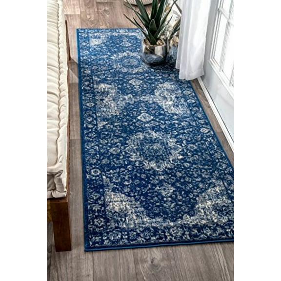 Verona Dark Blue 2' 8" x 8'