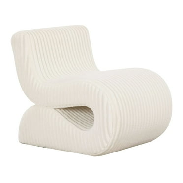 TOV Furniture Senna Cream Oversized Corduroy Accent Chair