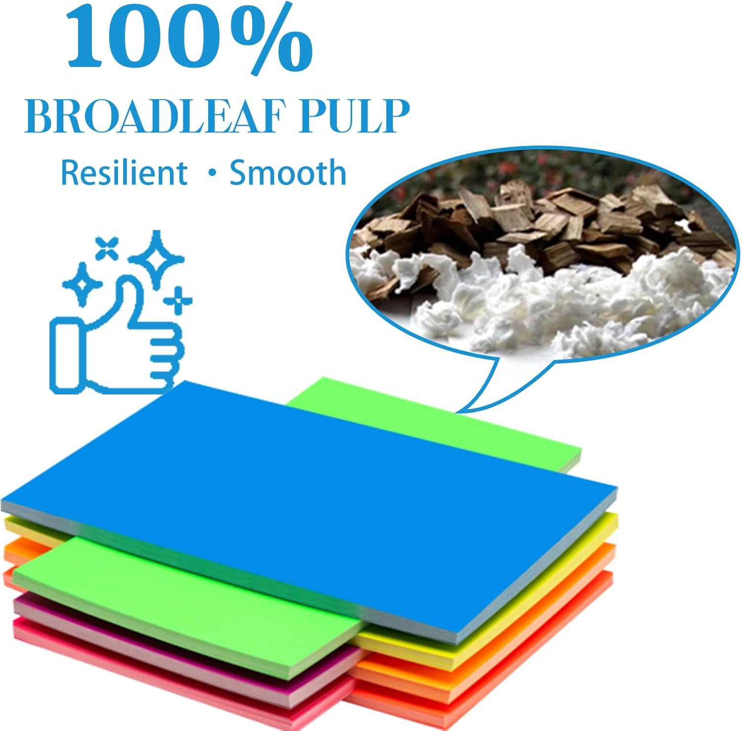 TT-Index Cards 140-Count 5X8 Inch,178GSM Heavyweight Set of 7 Fluorescent Colors Paper Multicolor Study Cards