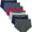Black Blue Red Beige, variant on Fruit The Loom Men's Large Breathable/Elastic Waistband Brief Underwear, Multicolor (6-Pack)