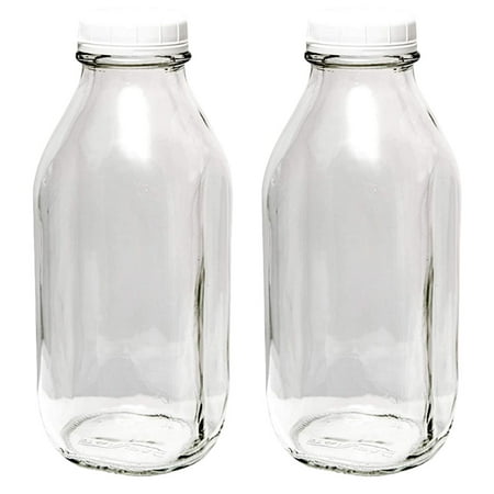 

NUOLUX Milk Glass Bottles Wholesale Bottle Jug Vintage Lids Container Jars Jar Small 1000Ml Drinking Reusable