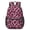Black and Pink, variant on Black and Brown Leopard Print 17" School Backpacks for Teens,Waterproof Oxford Fabric,S-Shape Padded Straps for School,Travel,Hiking,Camping