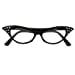 thumbnail image 4 of 50s Black Frame Glasses, 4 of 4