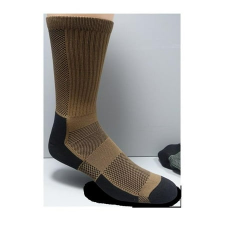 Tactical Gear CT 7130 BK Jungle Quick-Dry Silver Lining Sock, Black -