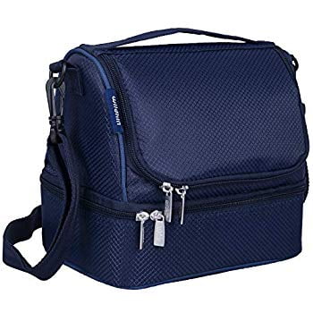 lunch bag with hot and cold compartments
