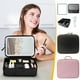 thumbnail image 1 of Bolsa organizadora de maquillaje LED con espejo iluminado - Estuche cosmético portátil para viajes para brochas y artículos de aseo, 1 of 9