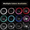 thumbnail image 4 of Bling Steering Wheel Cover with Velvet Cloth and Crystal Rhinestones - Universal 15 Inch Hot Pink Diamond Car Steering Wheel Protector for Women Girls, 4 of 8