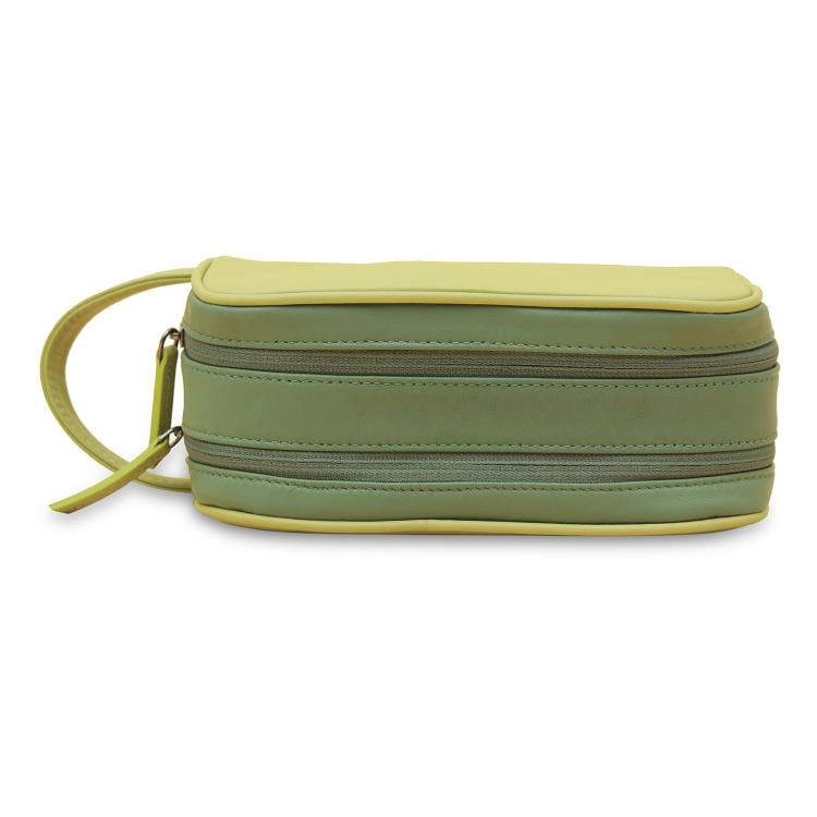 Luis - The Dopp Kit - 100% Genuine Leather - Travel Toiletry Kits Essentials Bag with 2 Compartments for Men & Women | Shaving Kit Organiser Make Up and Gadget Pouch - By Tortoise