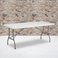 thumbnail image 2 of Bowery Hill 30" x 72" Folding Table in White, 2 of 9