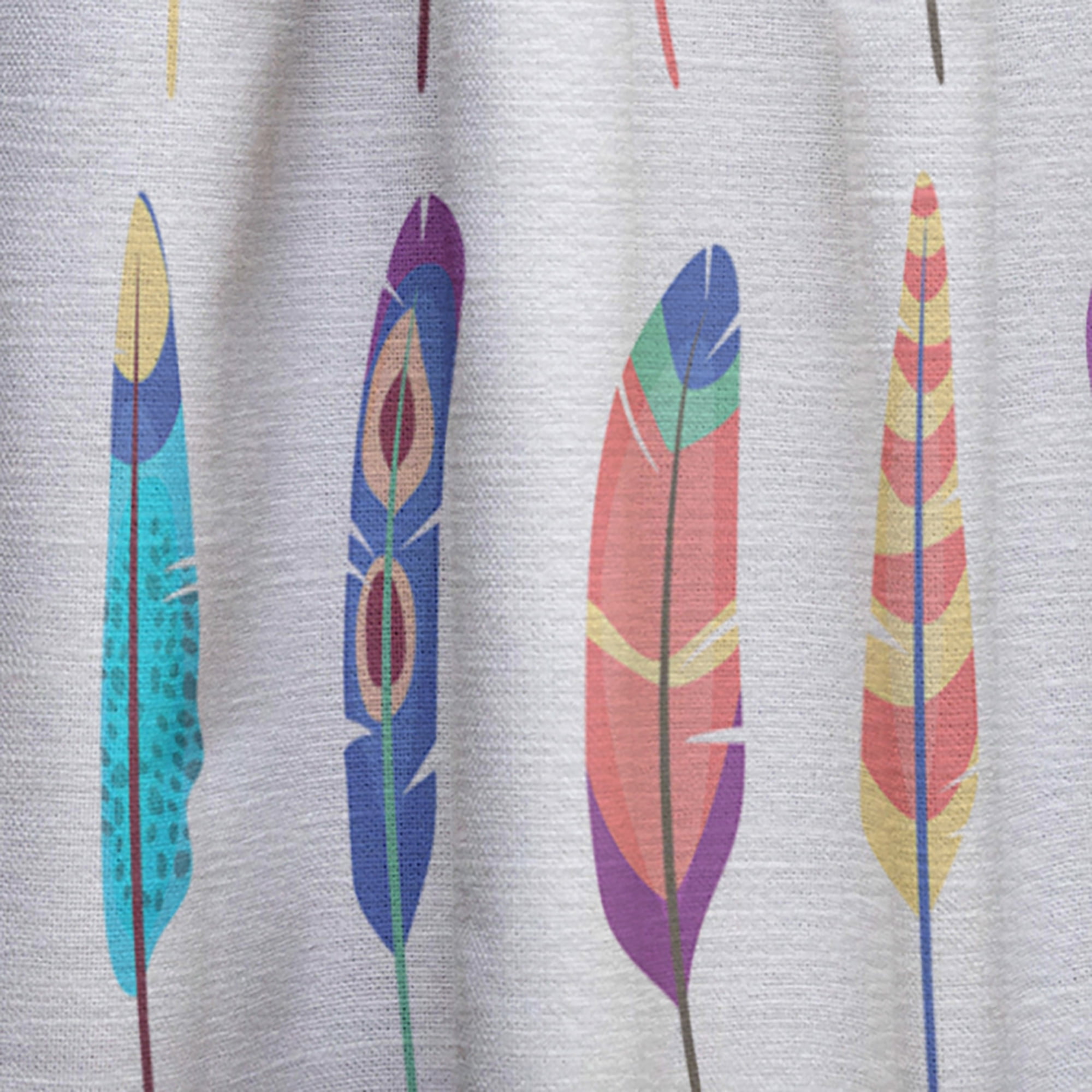 Designart 'Bird Feathers XXI' Southwestern Curtain Panel