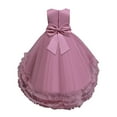 thumbnail image 3 of Uccdo 3-10T Girls Sleeveless Dresses Wedding Prom Dress, Flower Girl Tulle Pageant Ball Gown Party Swing Dress, 3 of 8
