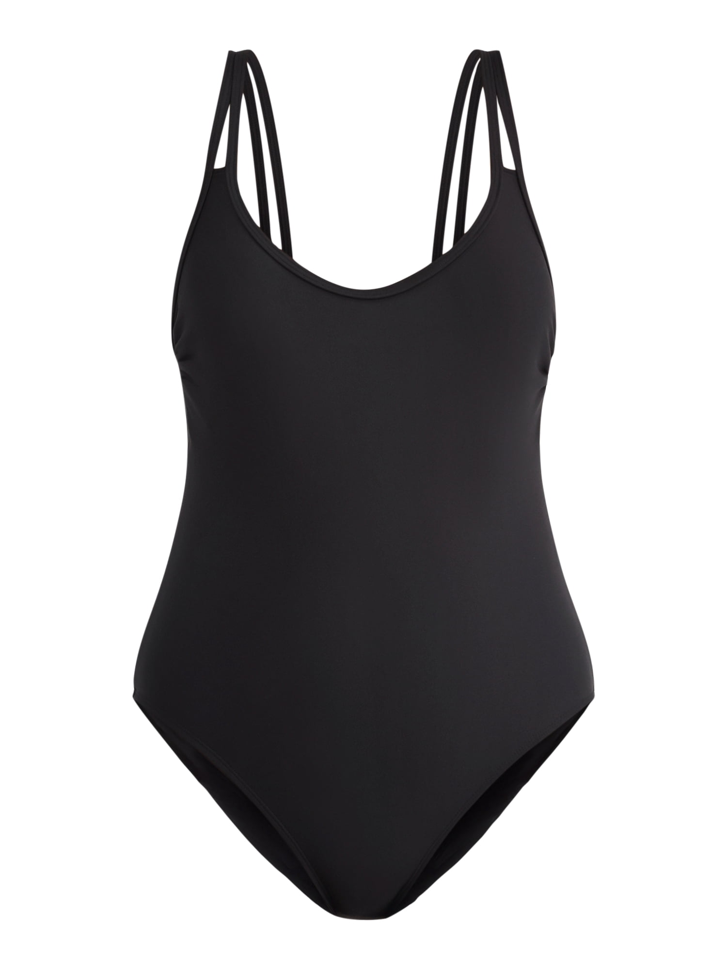 No Boundaries Women's High Leg One Piece Swimsuit, Sizes XXS-XXL