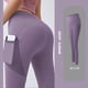 thumbnail image 1 of Nuevos pantalones deportivos de cintura alta con bolsillos para mujer, pantalones deportivos para correr, pantalones de yoga para entrenamiento y secado rápido, 1 of 5