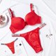 thumbnail image 5 of Sujetador Victoria's rhinestone De Tres Piezas + Bragas + Tanga, 5 of 5