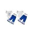 thumbnail image 2 of BemeyourBBs Newborn Baby Girl My First 4th of July Outfit Fourth of July Baby Girls Clothes Independent Day Patriot Clothes Short Sleeve Romper Flare Pants Set Headband Set Baby Girl Summer Outfit, 2 of 9