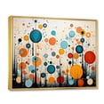 thumbnail image 2 of Designart "Green Beige Mid Century modern Retro II" Mid-century Floater Framed Canvas Wall Art, 2 of 7