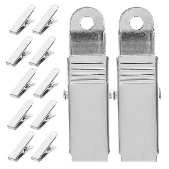 UEETEK 20pcs Alligator Clips Small Silver Clamps for Car Use in Daily Projects