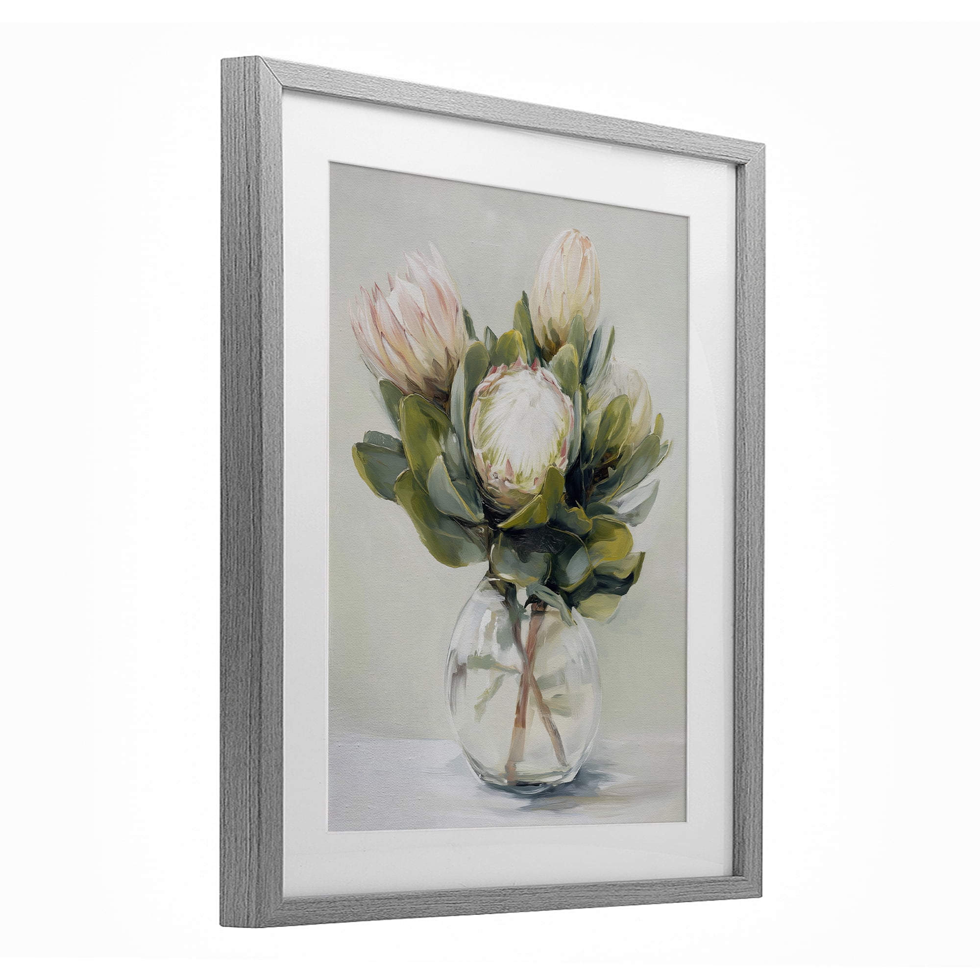 Stupell Industries Lush & Wild Tropics Gray Framed Print Under Glass, design by Svetlana Aleynikova