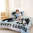 thumbnail image 4 of Catabedysis Rustic Camping Full Size Comforter Sets,Bear Silhouette Print Bedding Comforter Set For Boys,Multicolor,Light Gray Reversible,3pcs,1 Comforter and 2 Pillowcases, 4 of 7