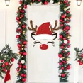 thumbnail image 5 of Pegatinas navideñas para puertas y ventanas, tela de fieltro, muñeco de nieve, Papá Noel, alce, pegatina de pared, decoración navideña para el hogar, feliz año nuevo 2024, 5 of 5