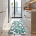 thumbnail image 4 of Teal Daisy Flower Pattern Kitchen Rug Mat,Kitchen Runner Rugs Non Skid Washable,Decorative Kitchen Floor Mats for Kitchen,Sink,Laundry,17"x47.2", 4 of 7