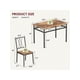 thumbnail image 3 of 5-piece dining mesa set para 4: moderno, small-space solution para dining room y kitchen con metal frame rectangular mesa, 3 of 6