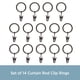 thumbnail image 4 of Anillos para cortinas Kenney Clip, paquete de 14 unidades, 5/8 a 3/4, en metal marrón, 4 of 5