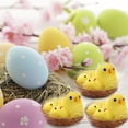 thumbnail image 5 of Bisitoy Easter Decorations: Pack of 12 Yellow Fuzzy Chicks for Holiday Display, 5 of 9