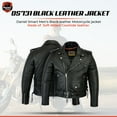 thumbnail image 2 of Daniel Smart XS to 12XL Classic Mens Leather Motorcycle Jacket with Sides laces Design, 2 of 5