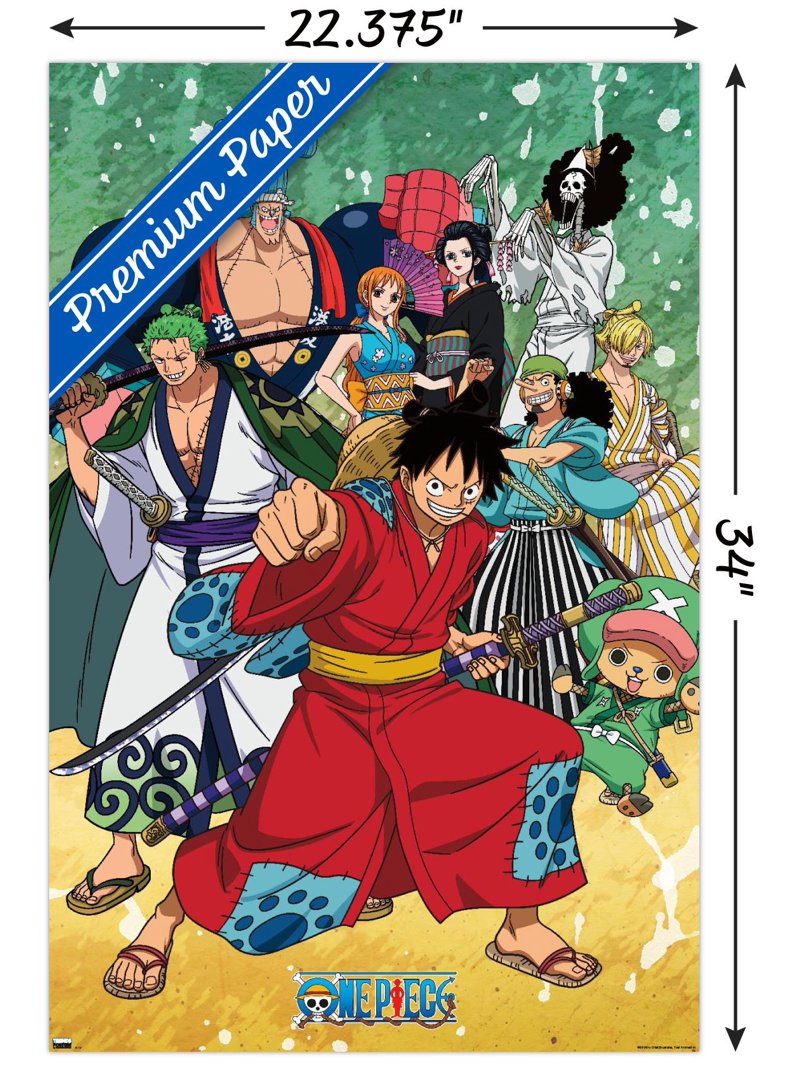 One Piece: Wano Country - Samurai Crew Wall Poster, 22.375